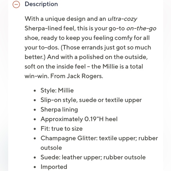 JACK ROGERS Sz 7.5 MILLIE suede slipper with Sherpa lining new without tags - Picture 7 of 8